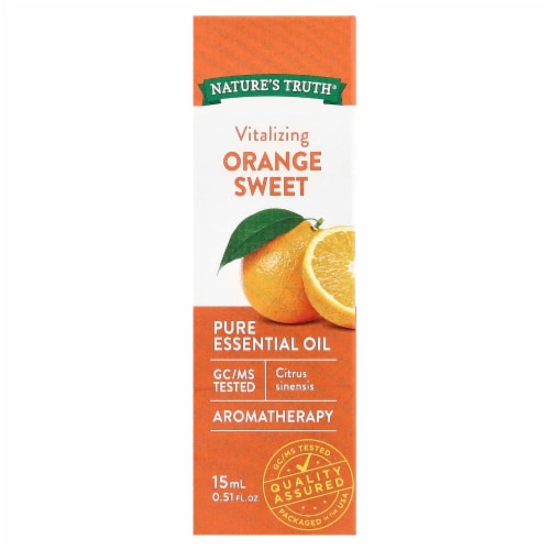 Nature's Truth Pure Essential Oil Vitalizing Orange Sweet - 0.51 fl oz (15 ml) Perspective: back