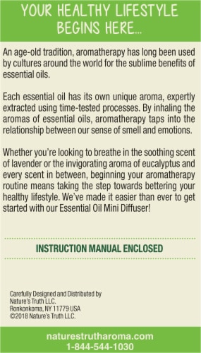 Nature's Truth® Essential Oil Mini Diffuser Perspective: back