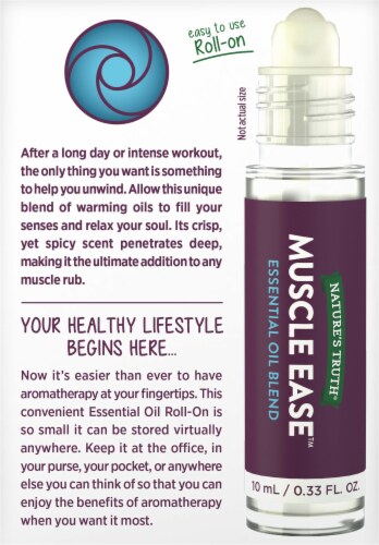 Nature's Truth  Roll On Essential Oil Blend Muscle Ease™ Perspective: back