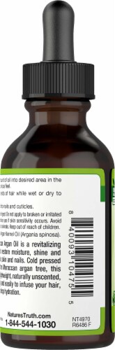Nature's Truth Organic Unscented Moroccan Argan Oil Perspective: back