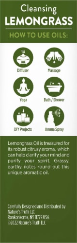 Nature's Truth® Cleansing Lemon Grass Pure Essential Oil Perspective: back