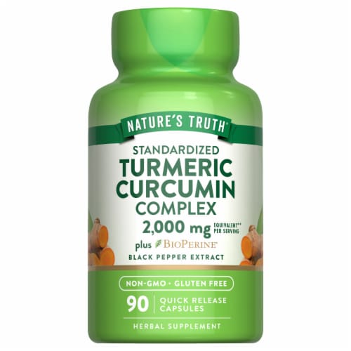 Nature's Truth Standardized Turmeric Curcumin Complex 2,000 mg Perspective: back