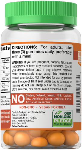 Nature's Truth® Tumeric Curcumin + Ginger Gummies Perspective: back