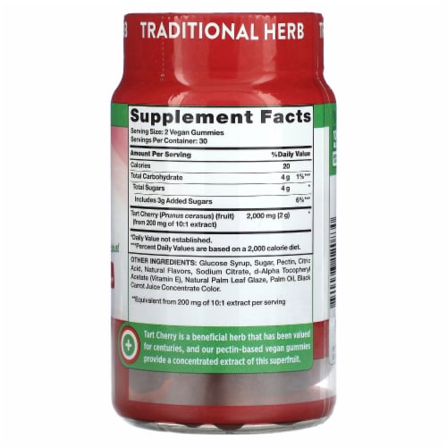 Nature's Truth® Tart Cherry Gummies Perspective: back