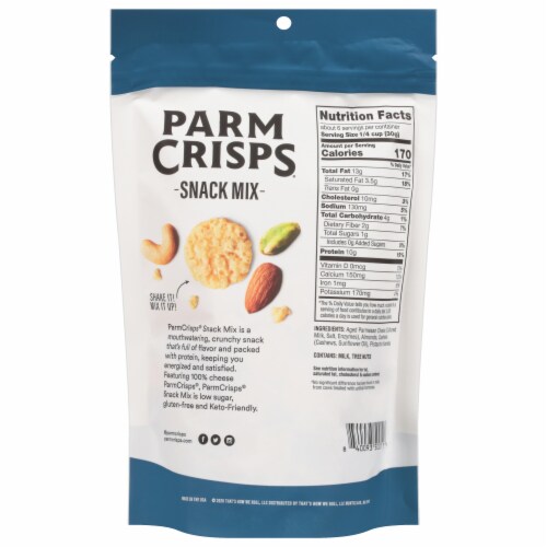 ParmCrisps® Original Snack Mix Perspective: back