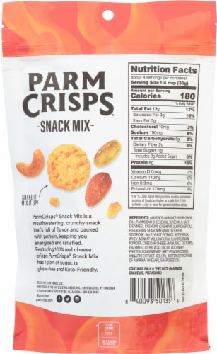 ParmCrisps Screamin' Hot Snackmix Perspective: back