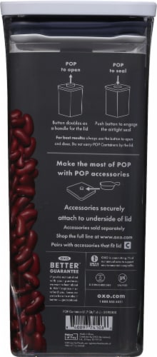 Softworks® Small Medium Square Pop Container Perspective: back