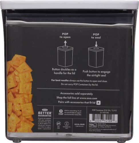 Softworks Short Big Square Pop Container Perspective: back
