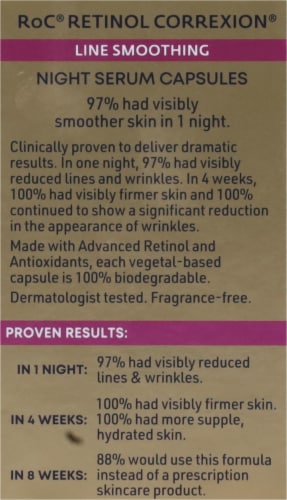 RoC Retinol Correxion Line Smoothing Night Serum Capsules Perspective: back