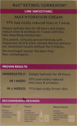 RoC® Retinol Correxion® Line Smoothing Max Hydration Cream Perspective: back