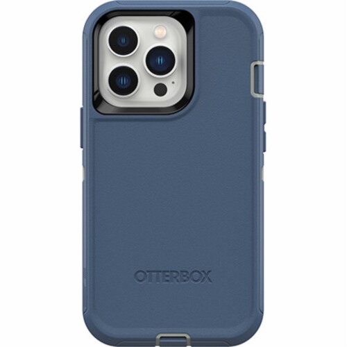 OtterBox Defender Series iPhone 13 Pro Phone Case - Fort Blue Perspective: back