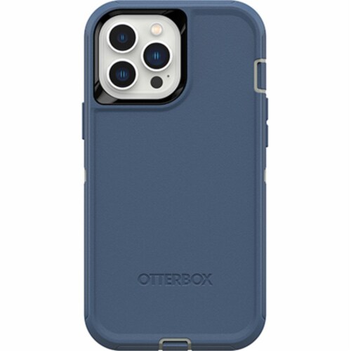 OtterBox Defender Series iPhone 13 Pro Max Phone Case - Fort Blue Perspective: back