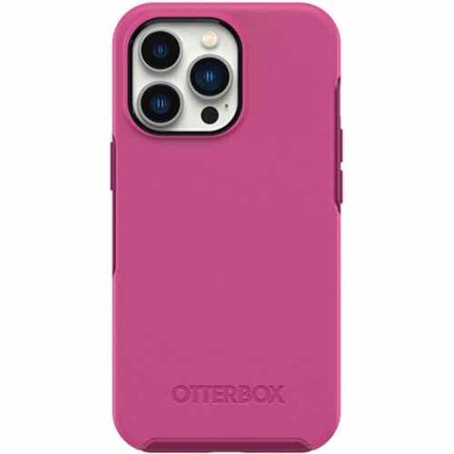 OtterBox Symmetry Series iPhone 13 Pro Antimicrobial Case - Renaissance Pink Perspective: back