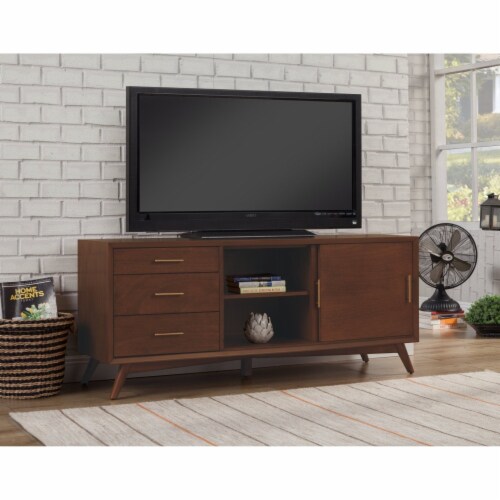 Flynn Large TV Console, Walnut Perspective: back