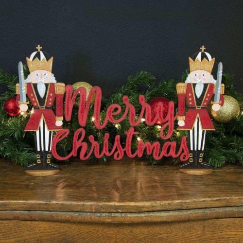 Round Top Collection Elegant Nutcracker Centerpiece Christmas Soldier Knight C21051 Perspective: back