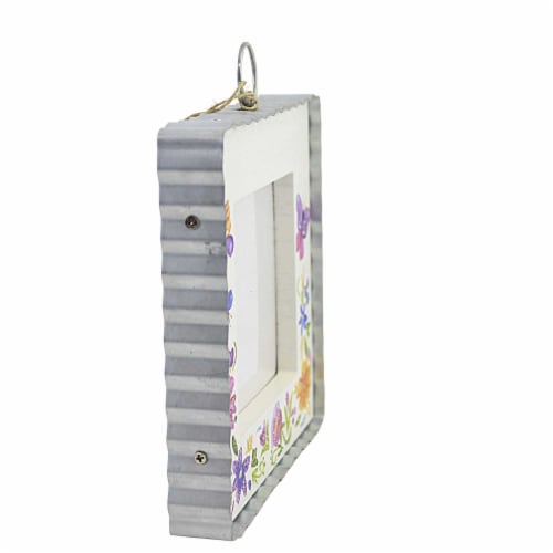 Round Top Collection Springtime Photo Frame Picture Flowers Butterflies S22054 Perspective: back