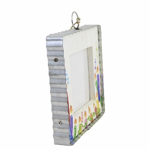 Round Top Collection Birthday Candle Photo Frame Wood Picture Celebrate Y22024 Perspective: back