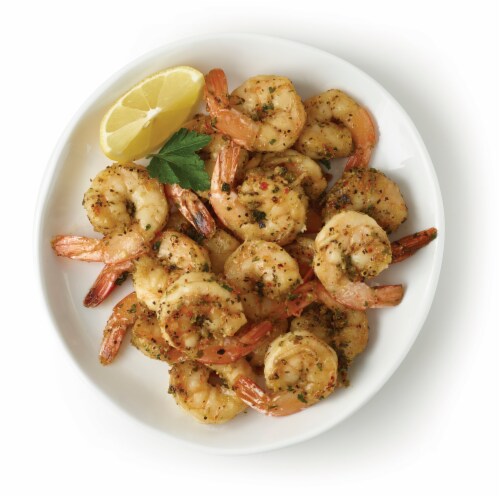 Home Chef Garlic Medley Shrimp Perspective: back