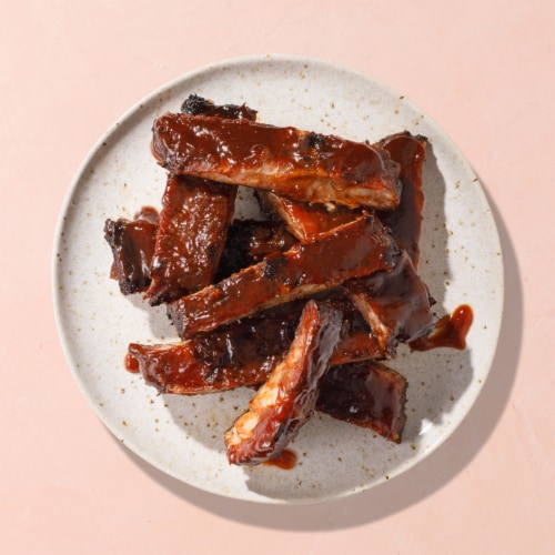 Home Chef Cold St. Louis Style BBQ Full Slab Ribs Perspective: back