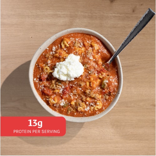 Home Chef Lasagna-Styled Soup with Ground Turkey Perspective: back