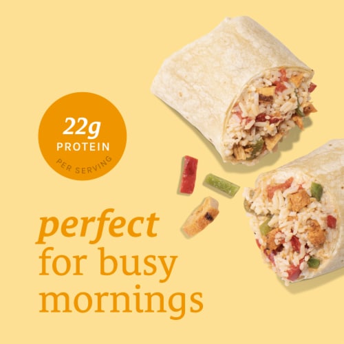 Home Chef Chicken Fajita Burrito Perspective: back