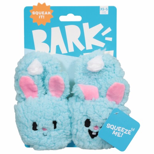 Bark Yippy & Skippy Slippies Toy - Blue / Pink Perspective: back