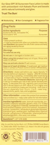 Sun Bum® Sun Screen Face Lotion SPF 30 Perspective: back
