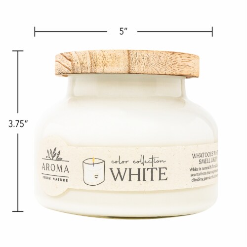Aroma From Nature House of Velas Jar Candle White Perspective: back