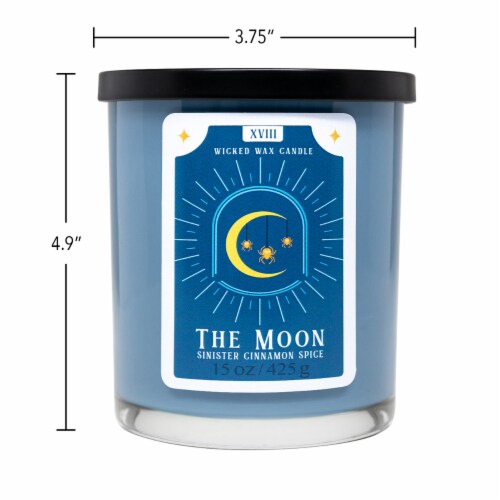 House of Velas™ Halloween Jar Candle The Moon Perspective: back