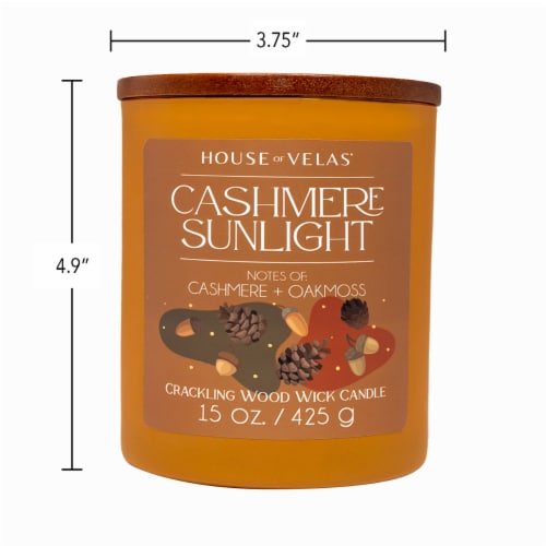 House of Velas Harvest Jar Candle Cashmere Sunlight Perspective: back