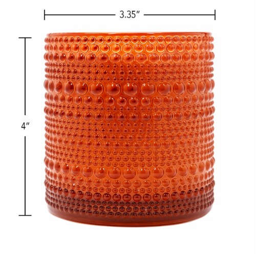 House of Velas Harvest Jar Candle Falling Leaves Perspective: back
