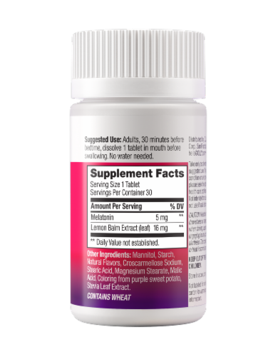 OLLY® Extra Strength Fast Dissolves Sleep Aid Perspective: back
