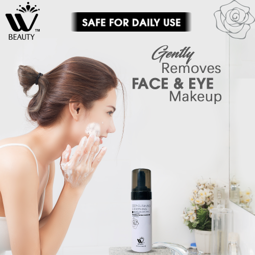 W Beauty FoamingCleanser Cleanser with Rose Extract Non