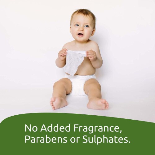 WBM Baby Care Wipes, Natural, Flushable, Unscented & Wet Wipes | Flip-Top Packet | 12 of Pack Perspective: back