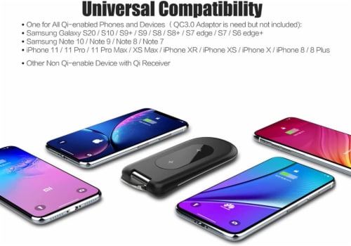 Fast Wireless Charging Stand, Compatible with Qi-Enabled Devices, Foldable Wireless Charger – Perspective: back