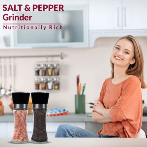 Himalayan Chef Pink Salt and Black Pepper Grinder Set, 1 - Fred Meyer