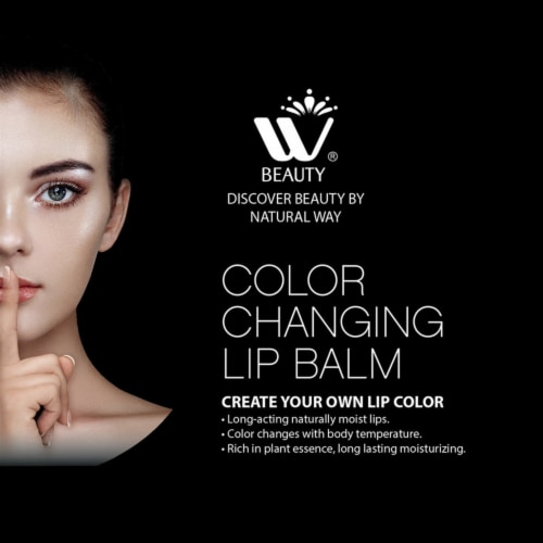 WBM Chapstick, Natural Ingredients to Hydrate & Soften Lips, Color Changing Balm, 12 Pack Perspective: back