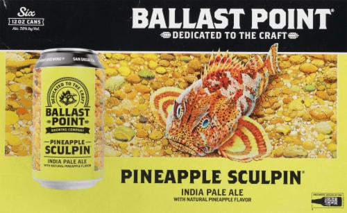 Ballast Point Pineapple Sculpin® Indian Pale Ale Perspective: back