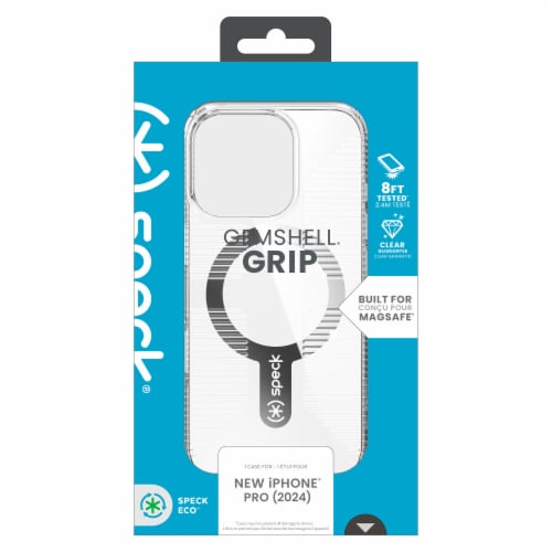 Speck® Gemshell® Grip MagSafe for Apple IP16 Case - Clear Perspective: back