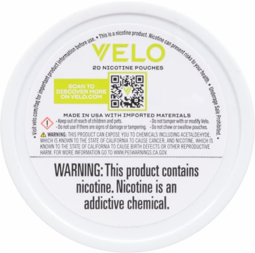 Velo Dragon Fruit Nicotine Pouches 7mg Perspective: back