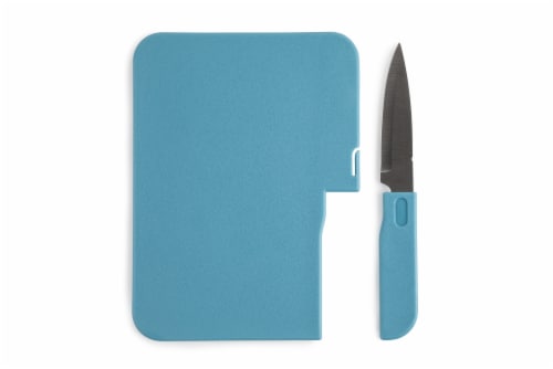 Core Home 2-in-1 Bar Board & Paring Knife Set - Assorted Colors Perspective: back