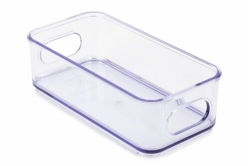 Core Kitchen Clear Plastic Fridge Bin Perspective: back