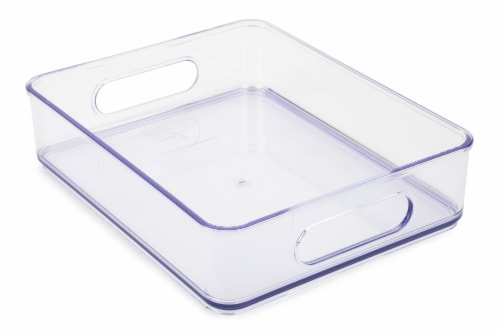 Core Kitchen Plastic Fridge Bin - Clear Perspective: back
