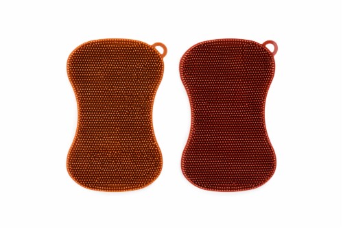 Core Home Silicone Sponges - Red/Orange Perspective: back