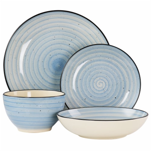 Light blue dinnerware deals