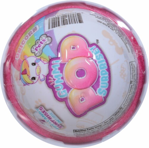 Gummi Pop Surprise!™ Unicorn Toy and Candy Ball Perspective: back