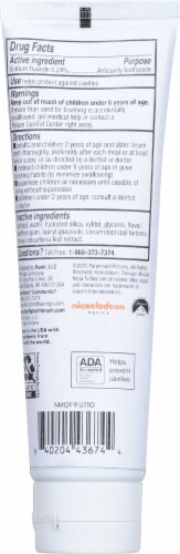Firefly® Sonic The Hedghog Fluoride Toothpaste Perspective: back