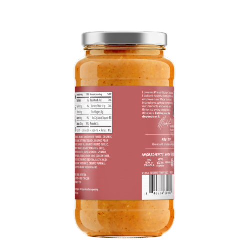 Primal Kitchen® No Dairy Sundried Tomato Pasta Sauce Perspective: back