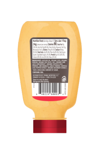 Primal Kitchen® Chipotle Lime Mayo Perspective: back