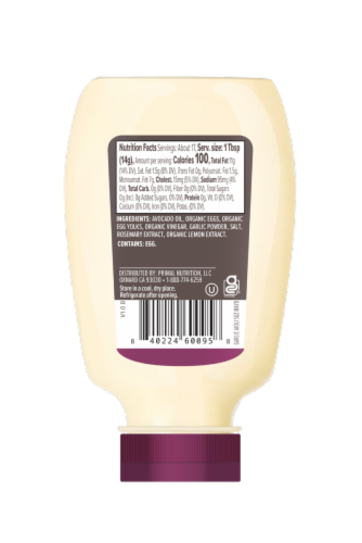 Primal Kitchen® Grlic Aioli Mayo Perspective: back